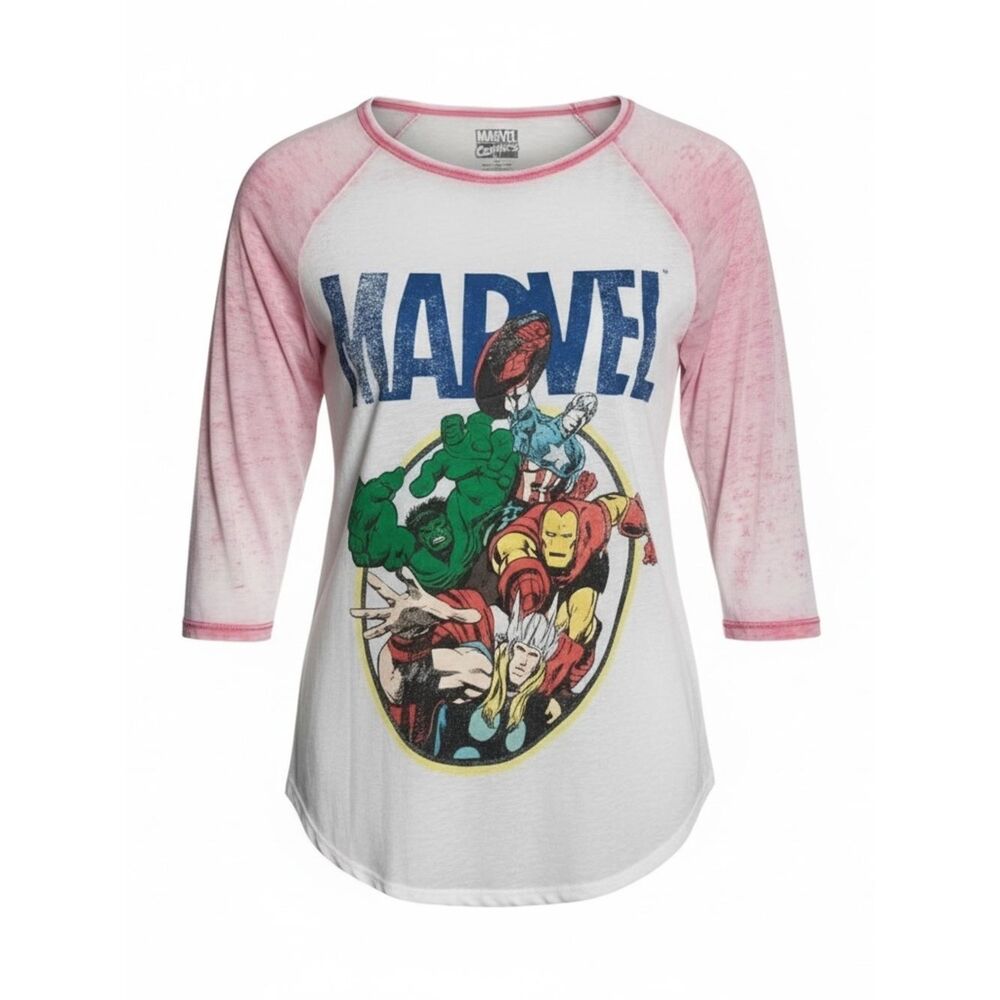 Marvel Avengers Sheer Scoop Neck Shirt